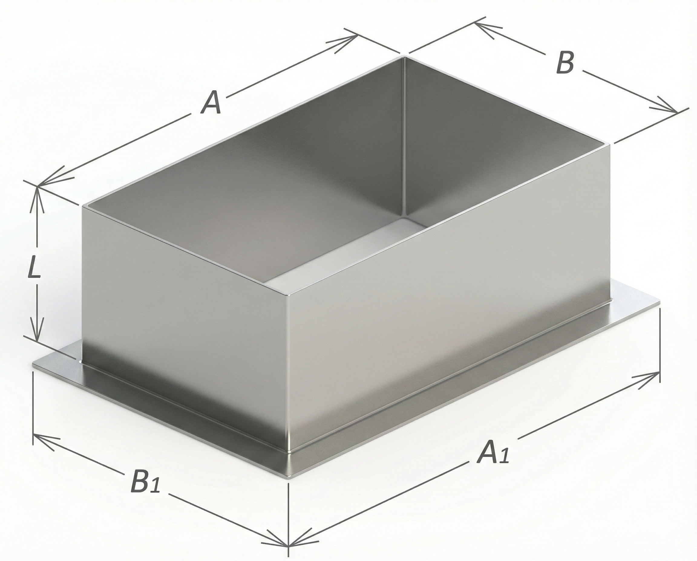 Врезка прямая прямоугольная